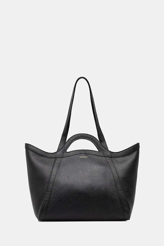 Coccinelle geantă de piele COCCINELLEAMALIA uni negru S9P.11.01.01