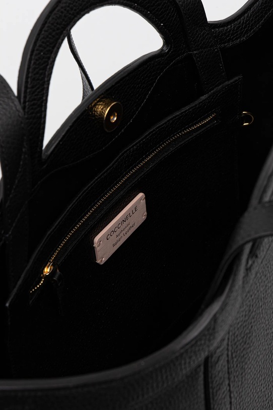 Coccinelle geantă de piele COCCINELLEAMALIA negru S9P.11.01.01