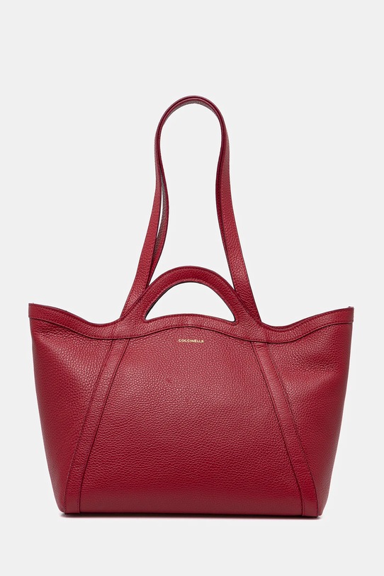 Coccinelle geantă de piele COCCINELLEAMALIA uni burgundia S9P.11.02.01