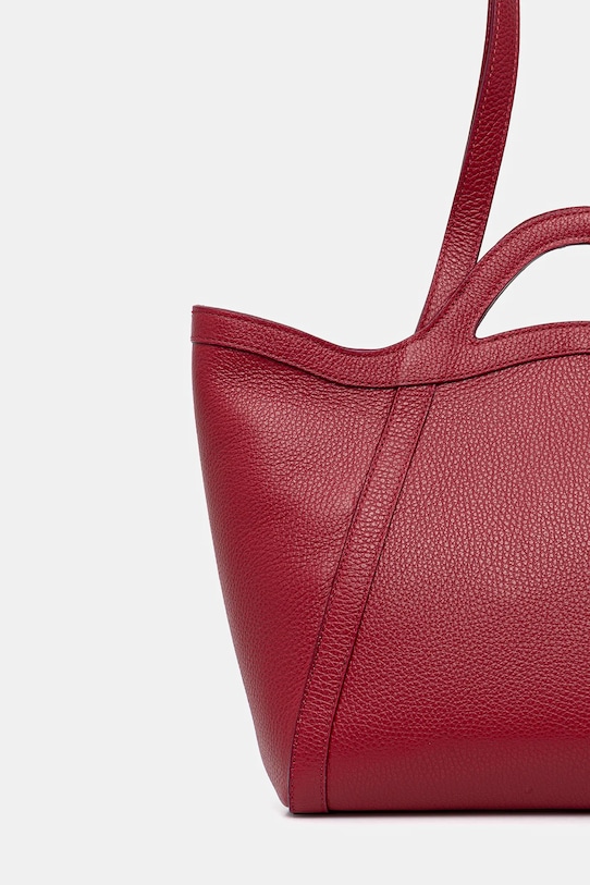 Accesorii Coccinelle geantă de piele COCCINELLEAMALIA S9P.11.02.01 burgundia
