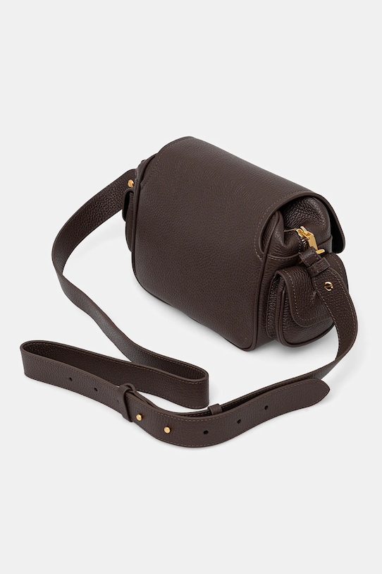 Accesorii Coccinelle poșetă de piele COCCINELLECAMPUS RFF.15.02.01 maro