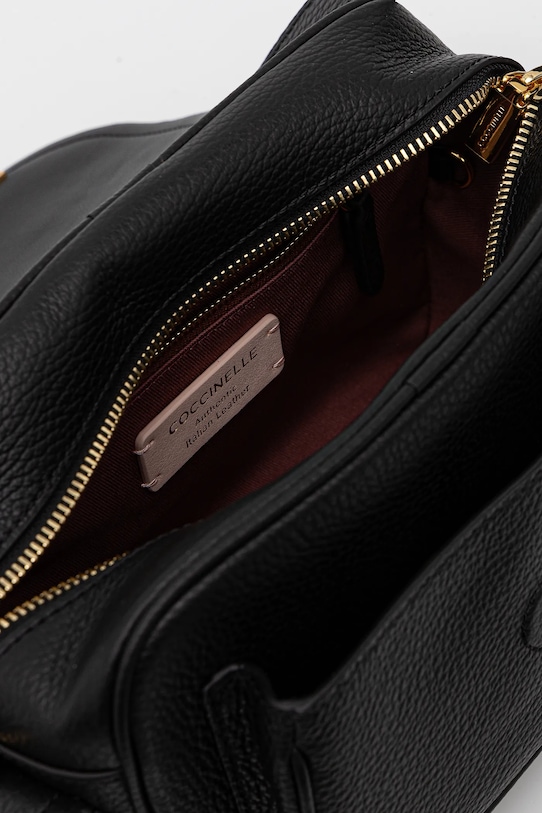 Coccinelle geantă de piele COCCINELLECAMPUS negru RFF.15.02.01