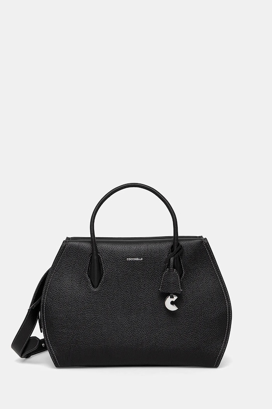 Coccinelle borsa a mano in pelle COCCINELLELORD pelle fiore nero RBF.18.03.01