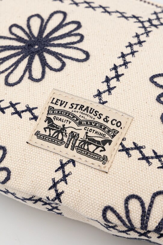 Levi's borsa a mano in cotone beige 002H1.0001