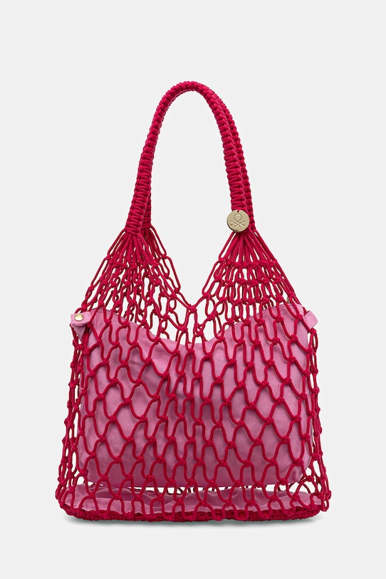 United Colors of Benetton poșetă uni roz 6QNR1Y01U