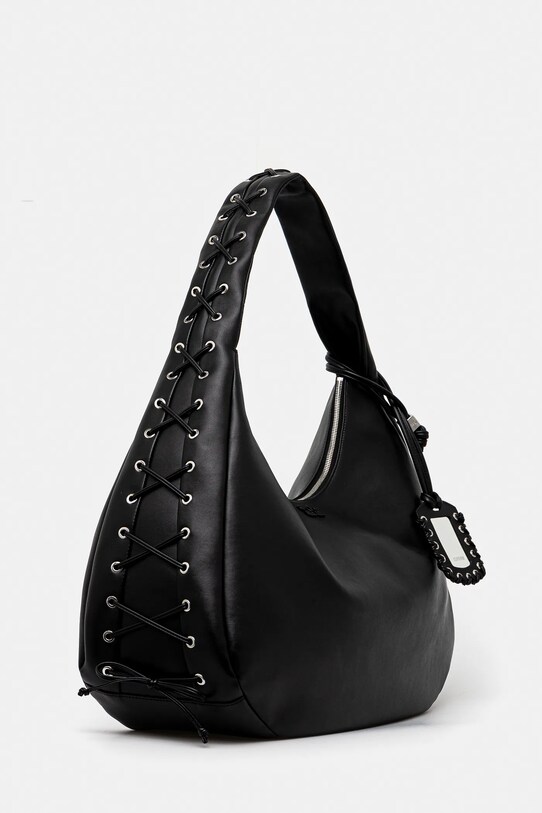 Torba GANNI Hobo XXL A6639 crna SS25