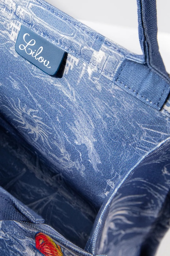 Сумочка Lilou блакитний SHOP/MED/CANVAS/BLUE