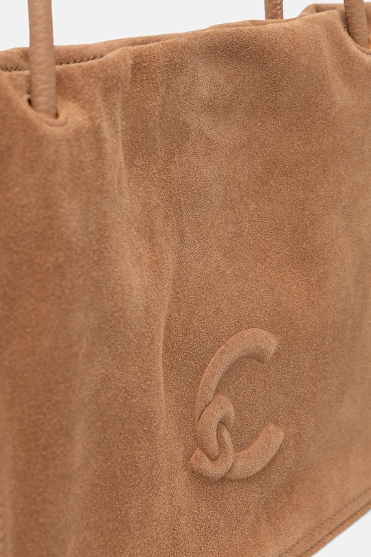 Coccinelle geantă de mana din piele întoarsă maro E1.SS6.13.01.01