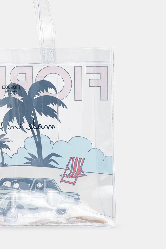 Akcesoria Fiorucci torebka Beach Print Pvc Tote U01FMABA276PT02MU01 transparentny