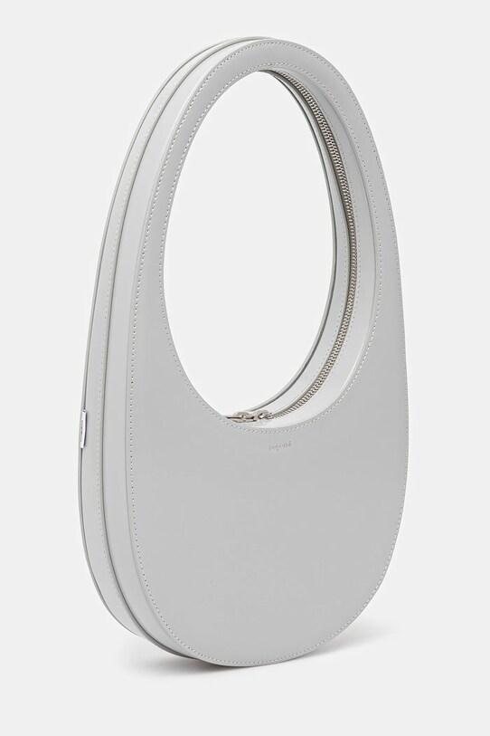 Coperni leather handbag Swipe COPBA01F6045 gray SS25