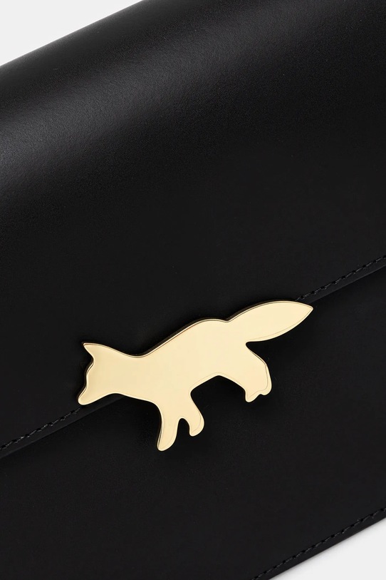 Maison Kitsuné torebka skórzana Edie Large OW05171LR0001 czarny