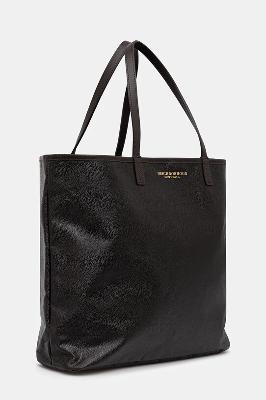 NEIGHBORHOOD poșetă COATED TOTE 251TQNH.CG01 maro SS25