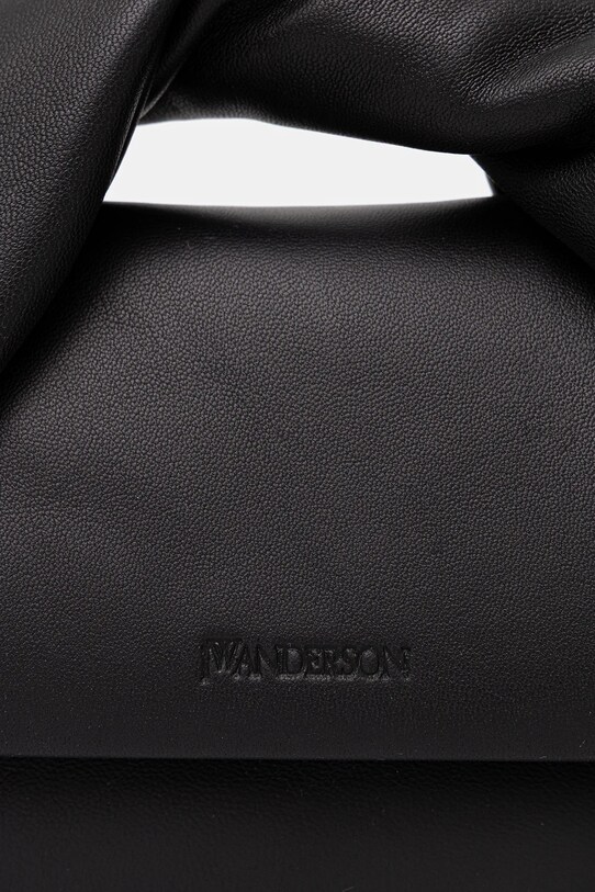 Δερμάτινη τσάντα JW Anderson Small Twister μαύρο HB0643.LA0088