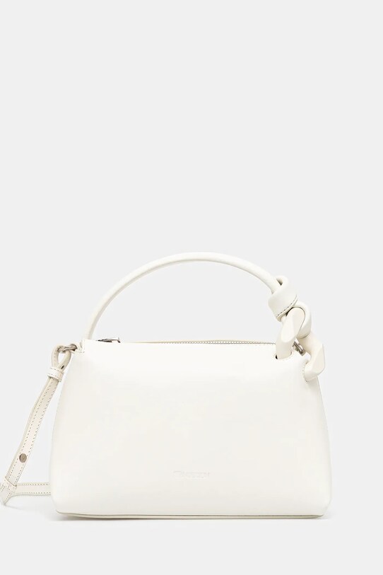 Шкіряна сумочка JW Anderson The Jwa Small Corner гладкий білий HB0694.LA0351