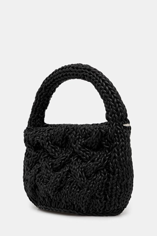 JW Anderson torebka skórzana Small Cable Knit HB0712.LA0365 czarny SS25