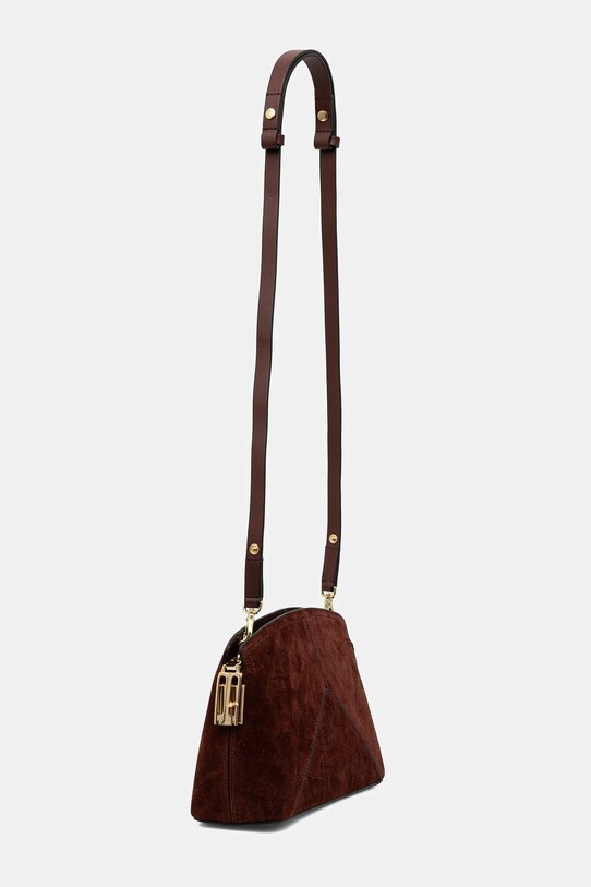Замшевая сумочка Victoria Beckham SS25B225AAC006556A коричневый SS25