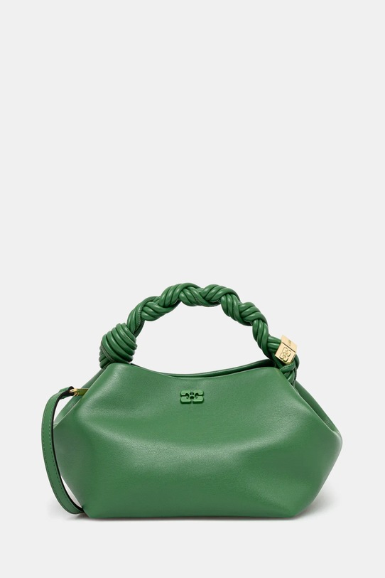 Kabelka GANNI Bou Bag Small přírodní kůže zelená A6496