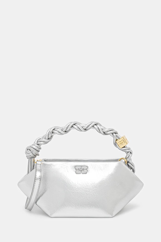 GANNI poșetă Bou Bag Mini Metallic uni argintiu A6595