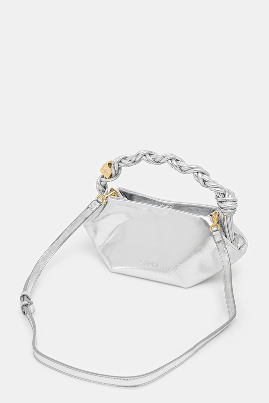 Accesorii GANNI poșetă Bou Bag Mini Metallic A6595 argintiu