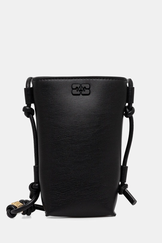 GANNI torebka Bou Crossbody gładkie czarny A5956