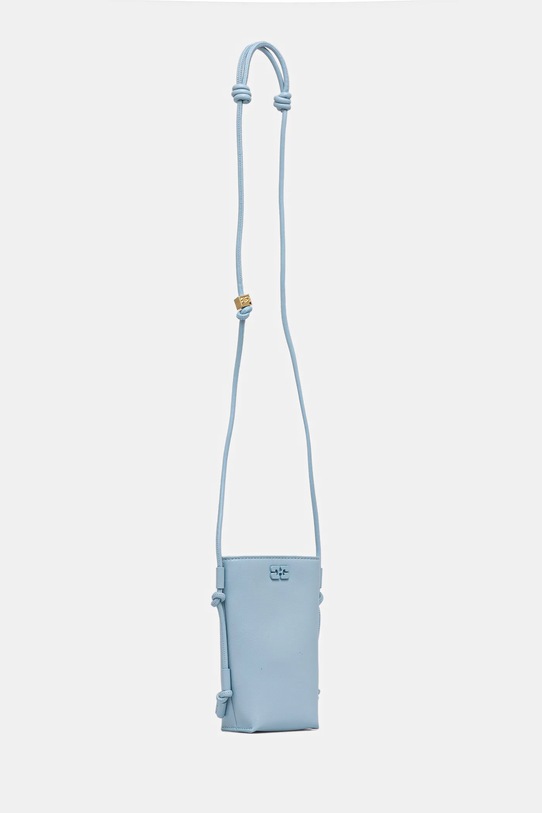 Чанта GANNI Bou Crossbody A6388 син SS25