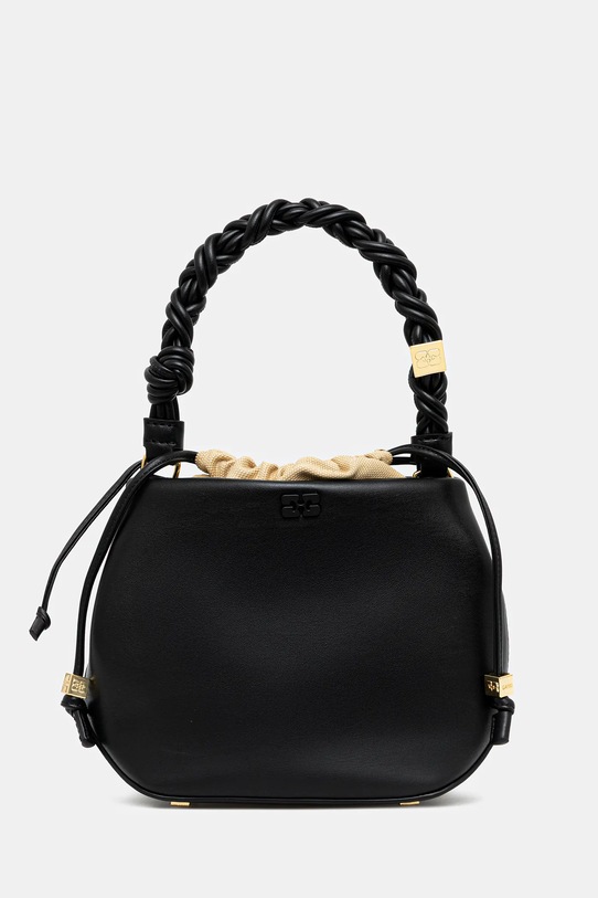 GANNI torebka Bou Bucket Bag gładkie czarny A5657