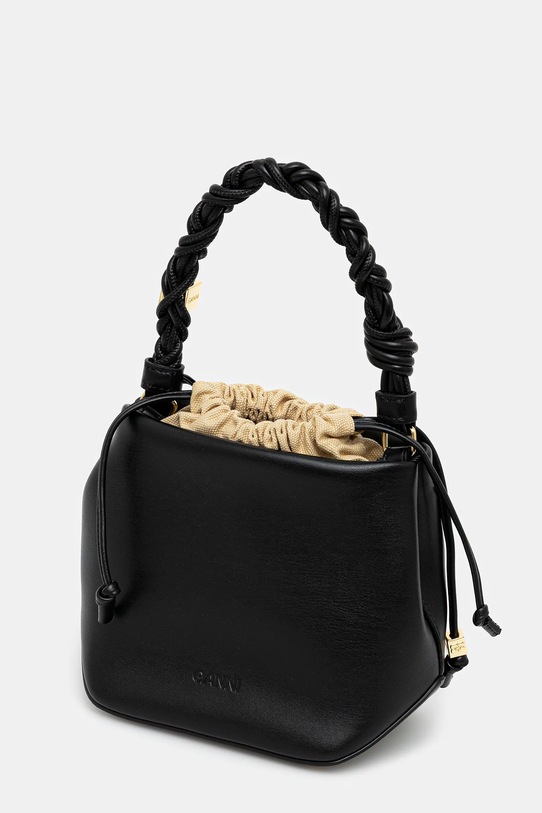 Akcesoria GANNI torebka Bou Bucket Bag A5657 czarny
