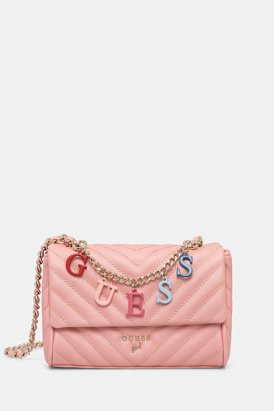 Kabelka Guess Girl imitácia kože ružová J4YZ45.WFZL0.PPYA