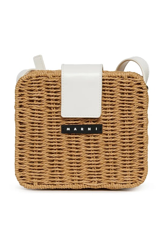 Παιδική τσάντα Marni MW92F PIC NIC BAG BAGS απομίμηση λείου δέρματος μπεζ M01474