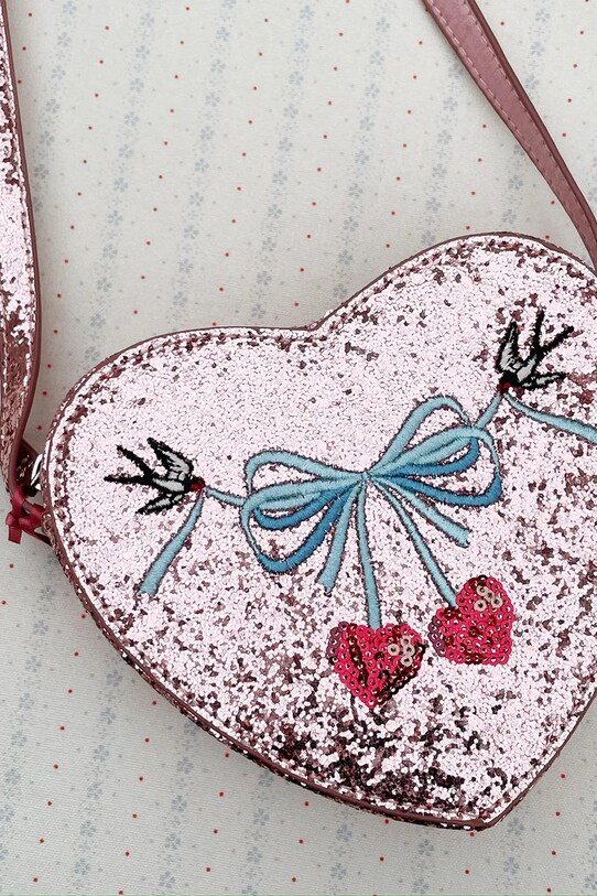 Konges Sløjd geantă fete VALENTINES TUT SHOULDER BAG nu incape in A4 roz KS103368