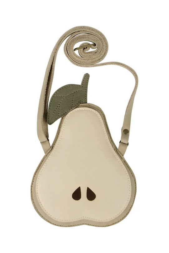 Fete Donsje geanta de mana din piele pentru copii Nanoe Fruit Purse Pear 5009016 bej