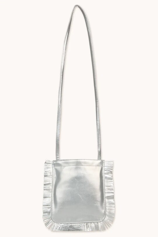 Fete Tinycottons poseta fete FRINGES BAG SS25.387 argintiu