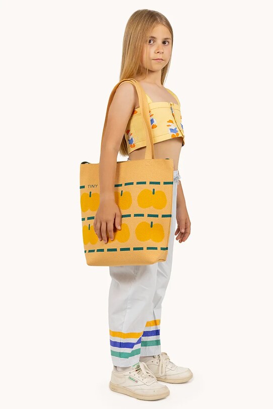 Παιδική τσάντα Tinycottons TANGERINES TOTE BAG SS25.391 μπεζ