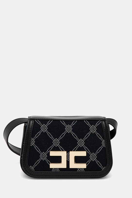 Elisabetta Franchi gyerek táska szintetikus bőr fekete EFBO104.C.GA018