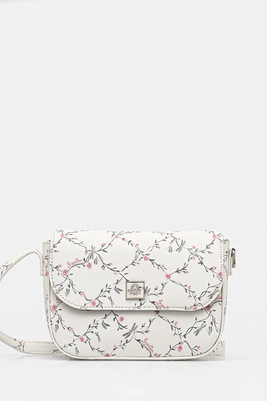 Kabelka United Colors of Benetton imitácia kože biela 642LCY024.G.Seasonal