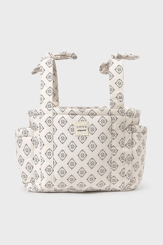 Taška na kočík Mayoral Newborn vzorovaný béžová 19889.1S.Newborn.PPYH