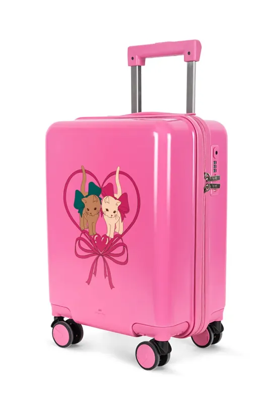 Dječji kofer Konges Sløjd TRAVEL SUITCASE print roza KS102335.G