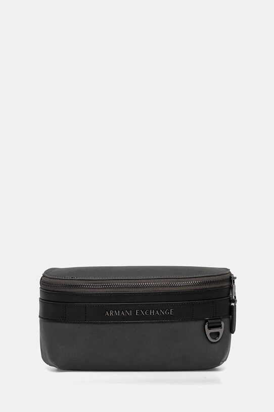 Torbica za okoli pasu Armani Exchange Našitek siva XM000254.AF11925