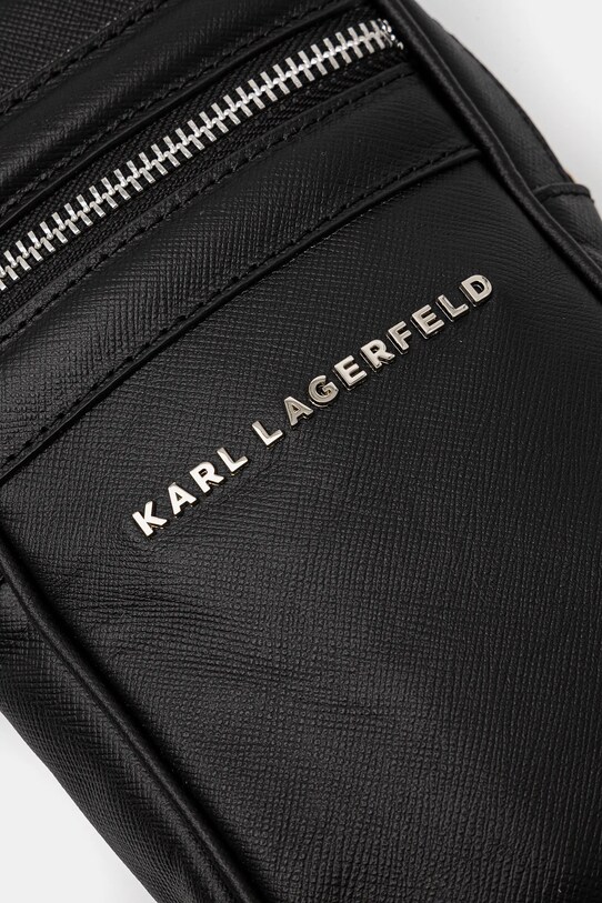 Δερμάτινο φακελάκι Karl Lagerfeld μαύρο 551455.815922