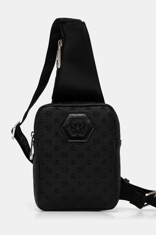 Σακίδιο Philipp Plein λείο δέρμα μαύρο SAEA.MBA1450.PTE120N