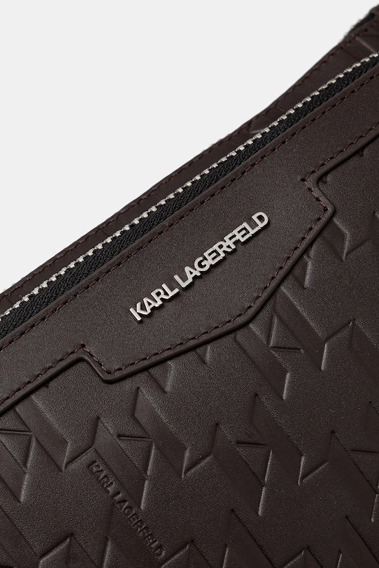 Karl Lagerfeld borsetă de piele A1M30004 maro