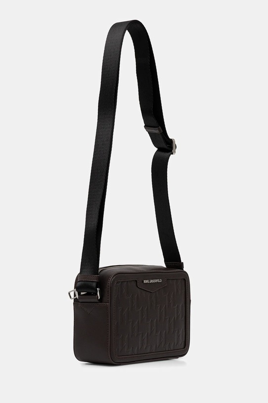 Кожена чанта през рамо Karl Lagerfeld K/LOOM A1M30067 кафяв AA00