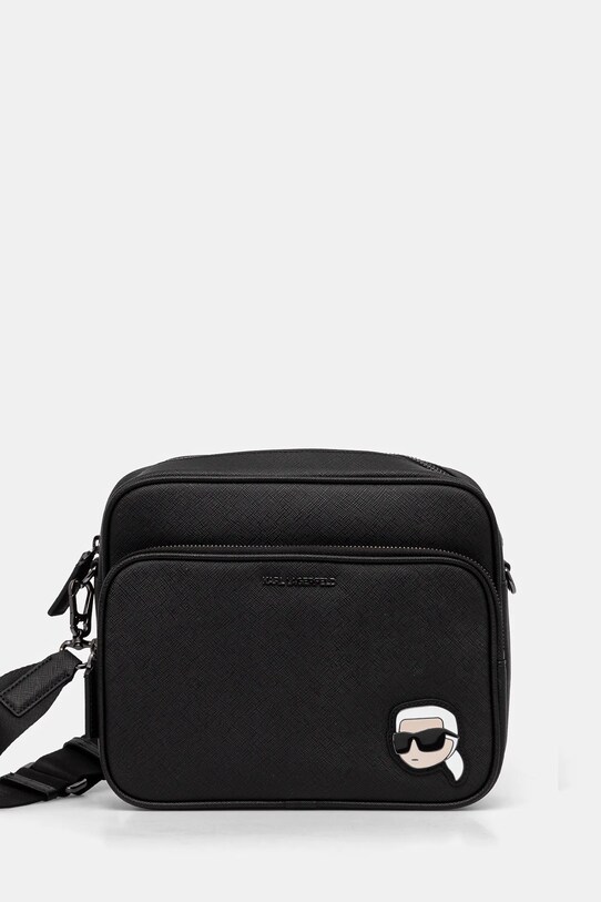 Karl Lagerfeld borsetă K/IKON nu incape in A4 negru A1M30075