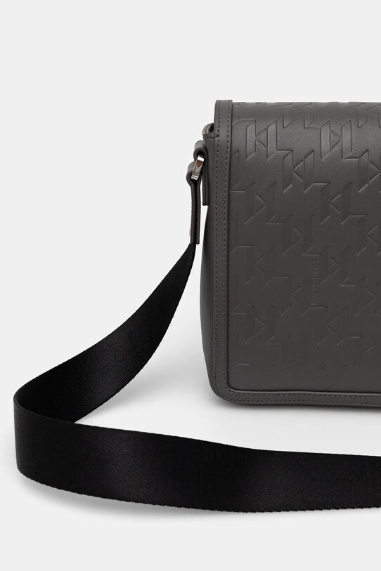 Аксесоари Кожена чанта през рамо Karl Lagerfeld K/LOOM A1M30095 сив
