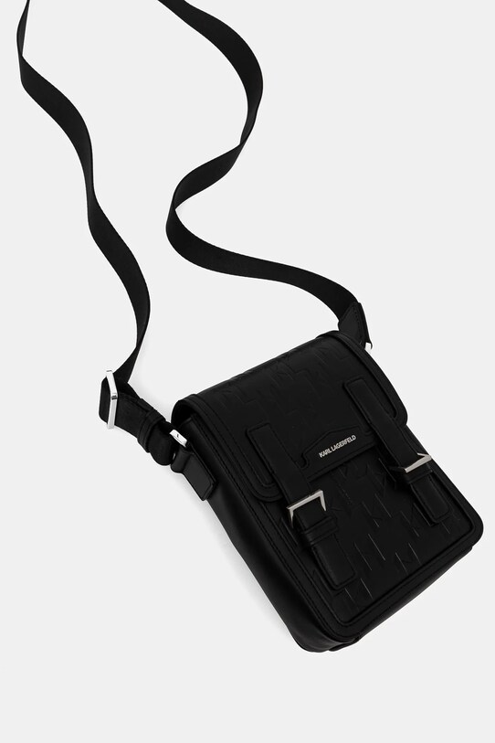 Шкіряна сумка Karl Lagerfeld K/LOOM чорний A1M30095