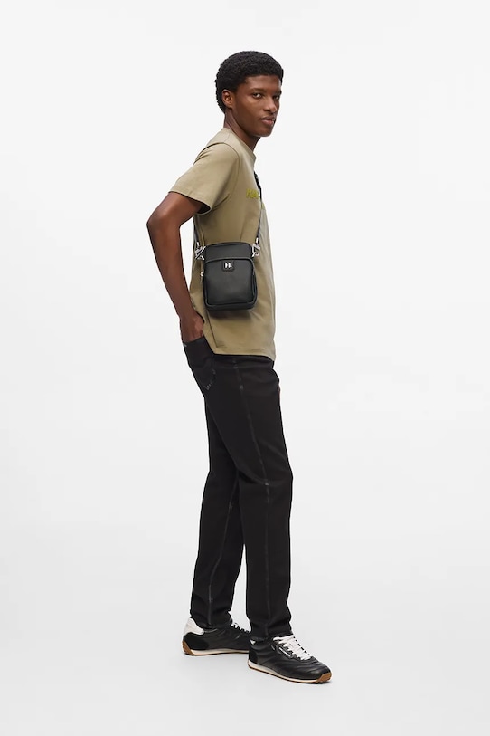 Torbica za okoli pasu Karl Lagerfeld K/MONOGRAM A1M30097 črna SS25