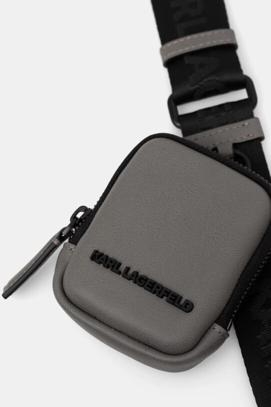 Torbica za okoli pasu Karl Lagerfeld K/MONOGRAM siva A1M30114