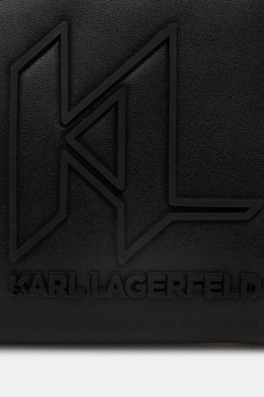 Karl Lagerfeld borsetă de piele K/MONOGRAM negru A1M30115