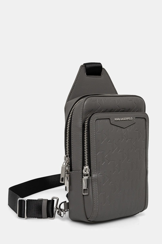 Кожаная сумка Karl Lagerfeld K/LOOM A1M30398 серый SS25