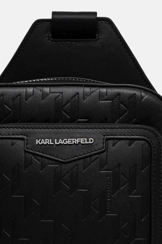 Karl Lagerfeld bőr oldaltáska fekete A1M30398